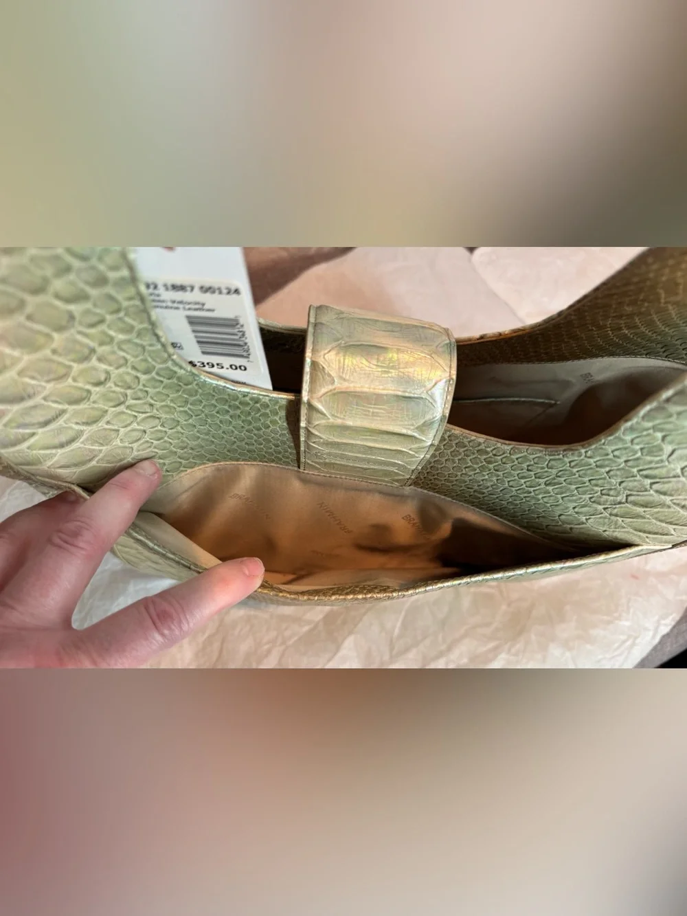 Brahmin NWT Large Carla Market Tote in Green Velocity — Rare!